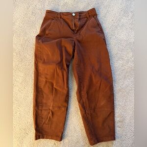 Everlane Utility Barrel pants Maroon